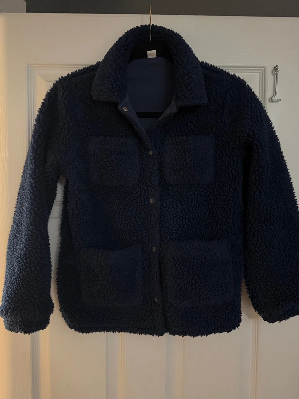J. Crew Kids Navy Sherpa Puffer Jacket